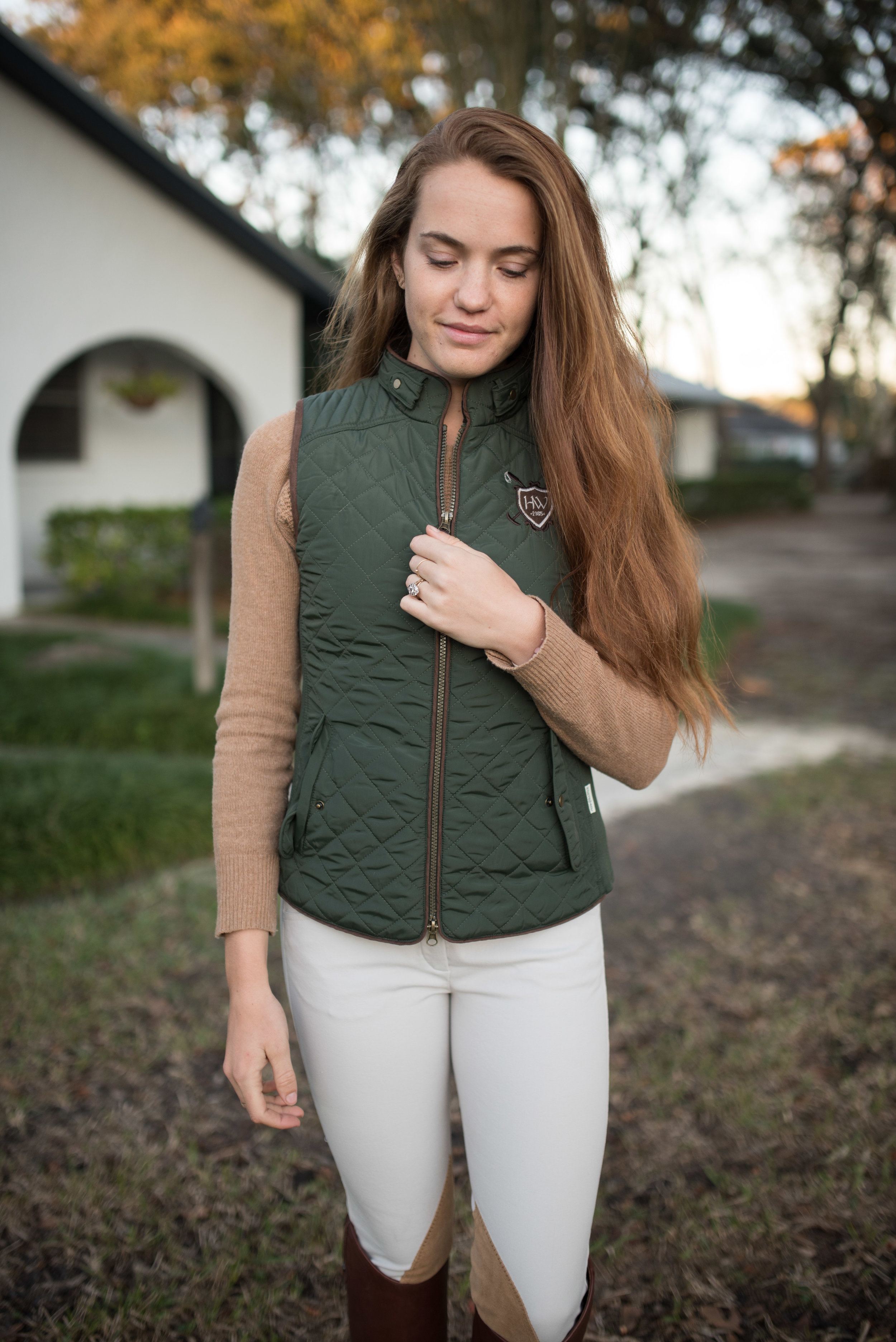 Green vest outlet outfit