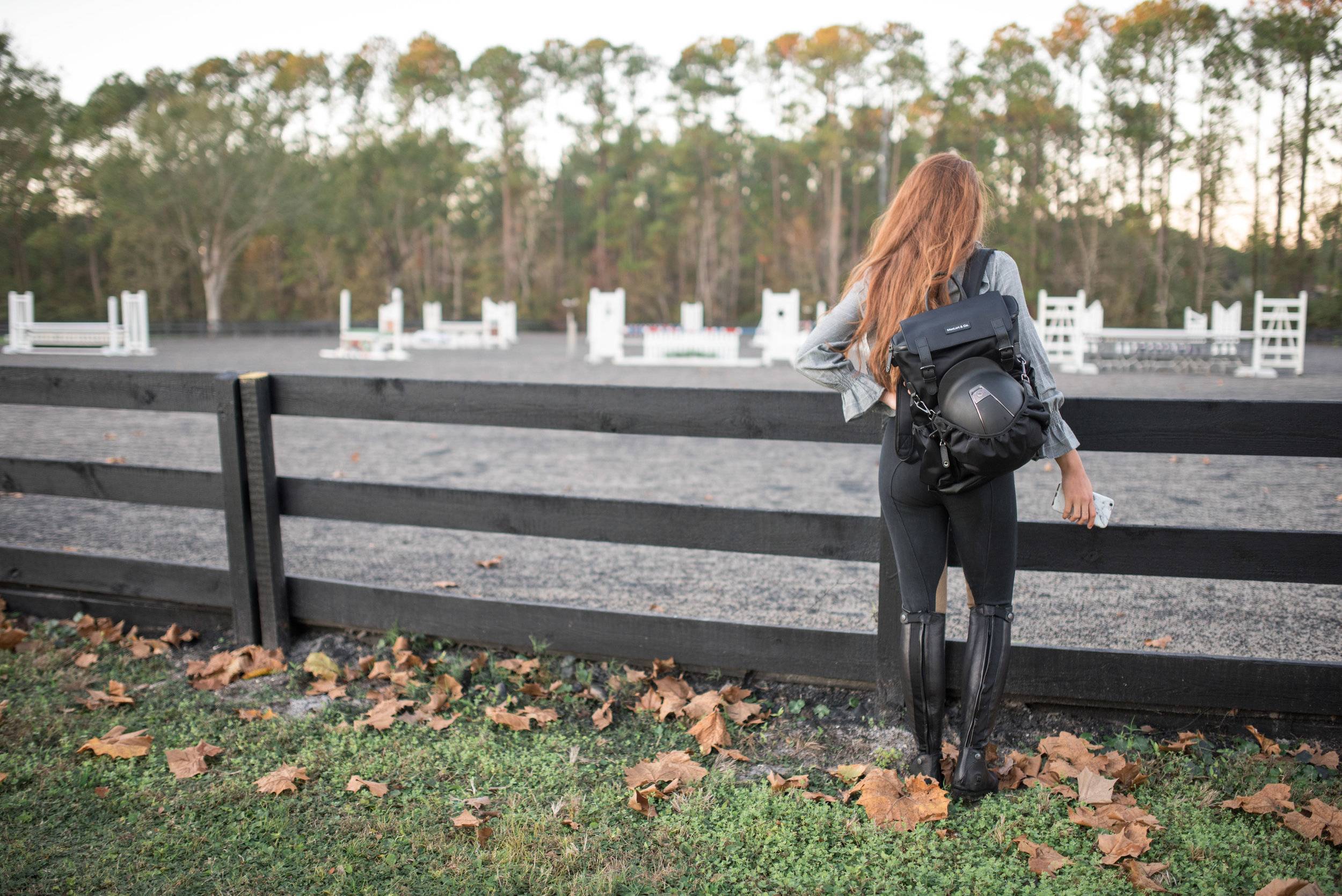 Equestrian backpack for school best sale