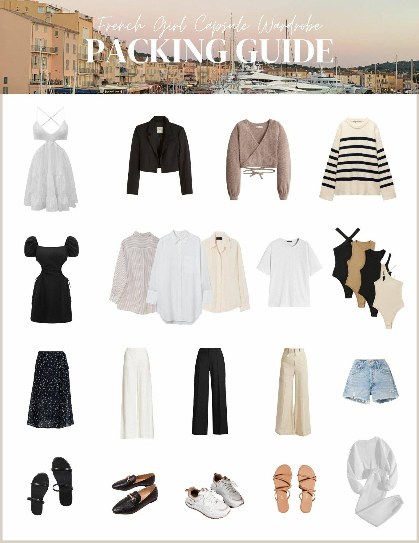 French Girl Capsule Wardrobe: Summer Vacation Packing Guide – My Equestrian  Style