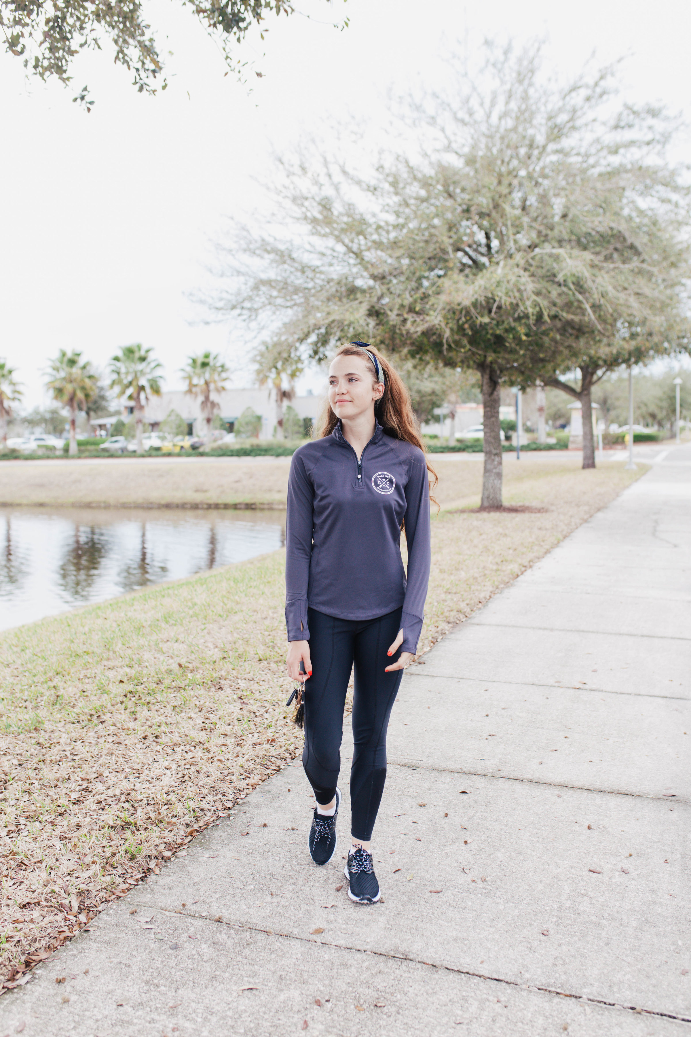  You may have seen me sport this performance pullover in black (because I wear it all the time!) but I just love this gray version. It is that blue gray that looks great with black leggings, perfect for tan breeches and you can even rock it with a pair of jeans! 